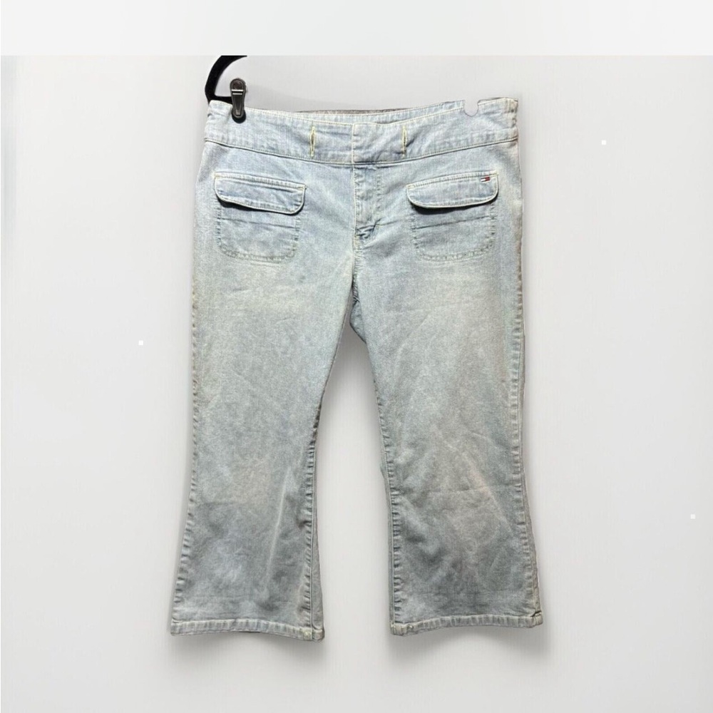 Tommy Hilfiger Light Blue Cropped Flare Jeans